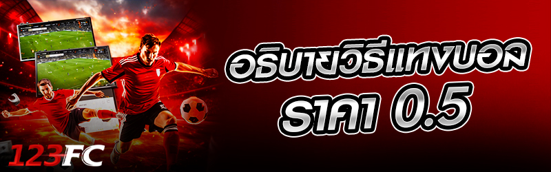 อธิบายวิธี แทงบอล ราคา 0.5
